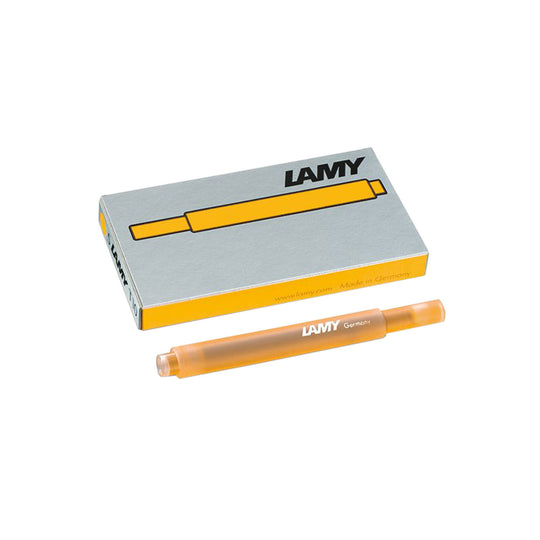 Lamy T10 Ink Cartridges, Mango Yellow - Pack Of 5