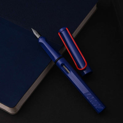 Lamy Safari Fountain Pen - Blue/Red (Special Edition) 11