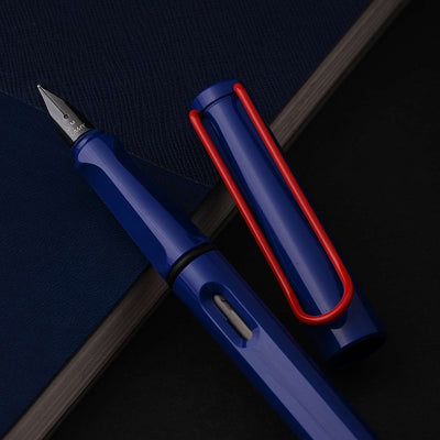 Lamy Safari Fountain Pen - Blue/Red (Special Edition) 8