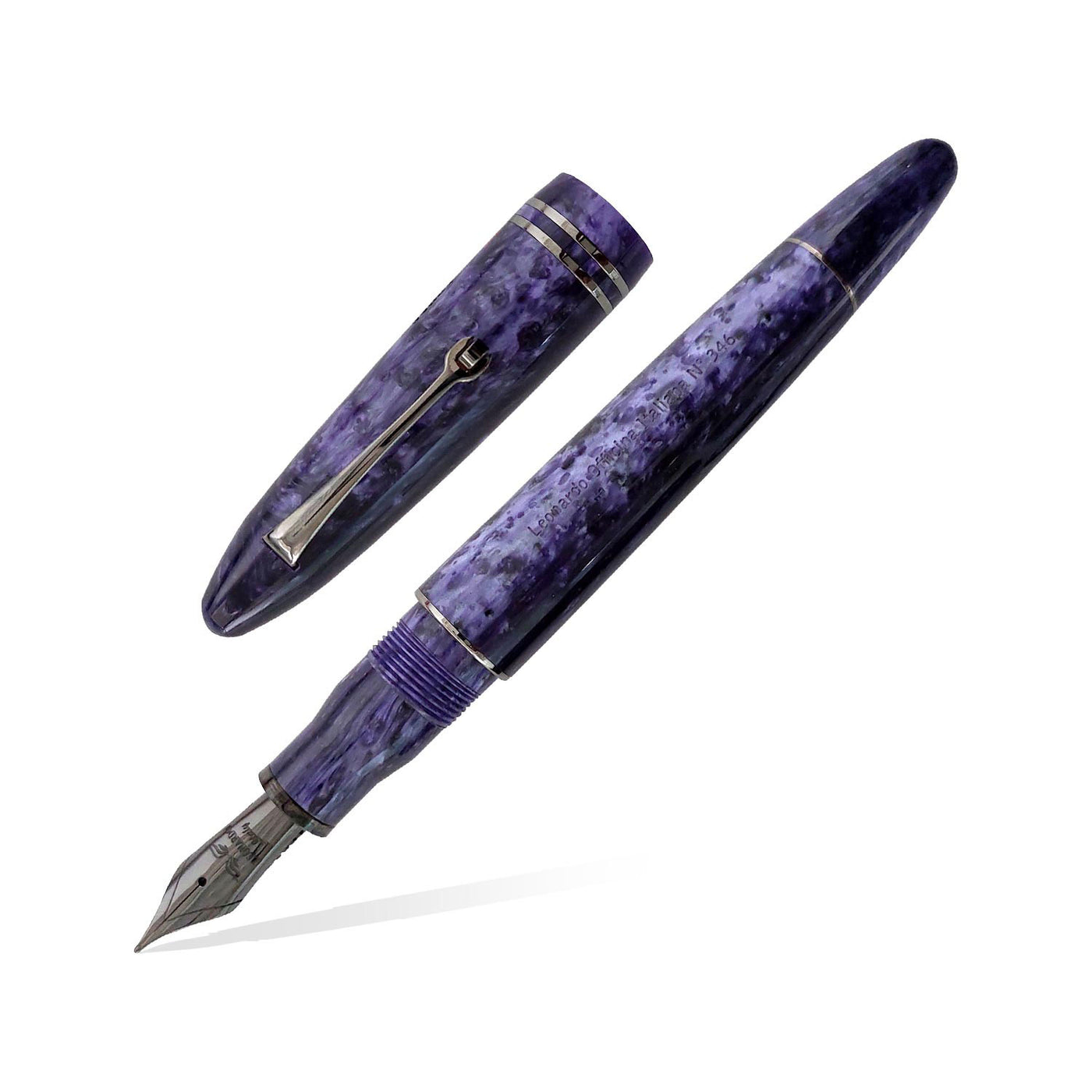 Leonardo Furore Grande Fountain Pen - Purple RT 1