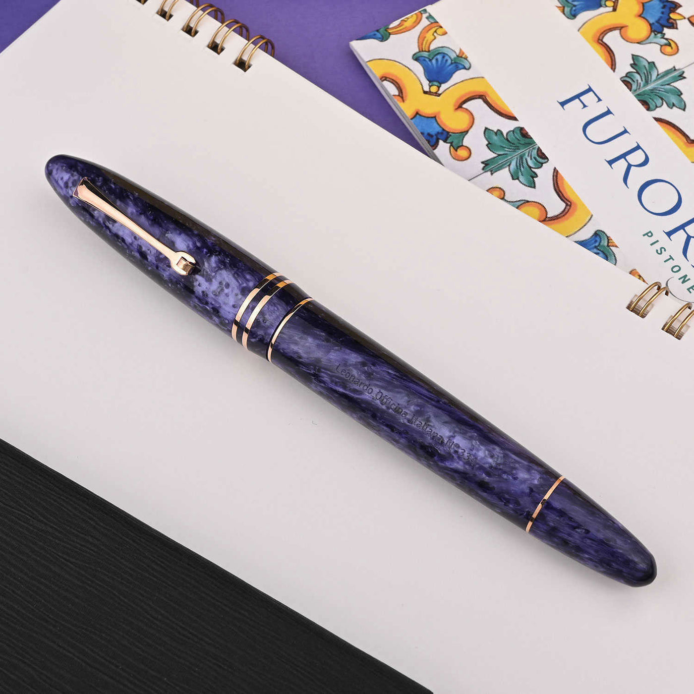 Leonardo Furore Grande Fountain Pen - Purple RGT 4