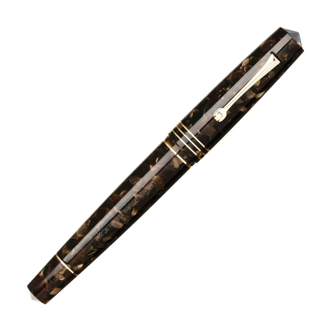 Leonardo MZ Grande Fountain Pen - Coffee GT 4