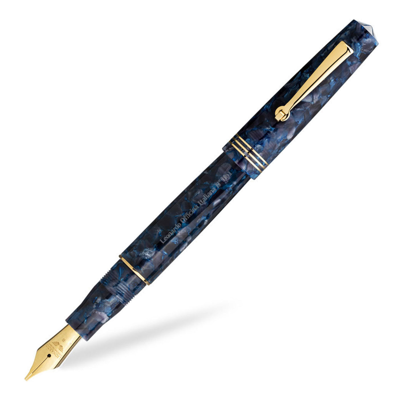 Leonardo Momento Zero Fountain Pen - Sorrento Blue GT 1