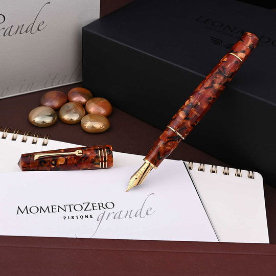Leonardo MZ Grande Fountain Pen - Copper GT