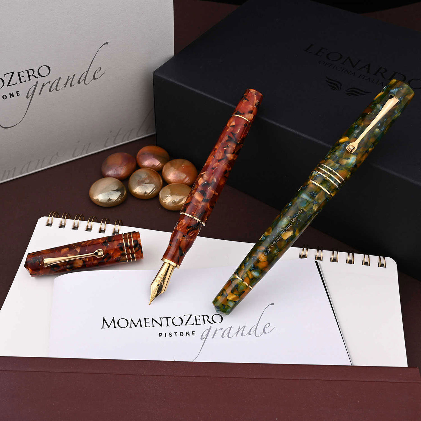 Leonardo MZ Grande Fountain Pen - Copper GT 8