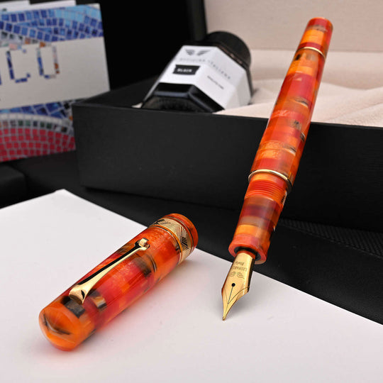 Leonardo Mosaico Fountain Pen - Mango GT