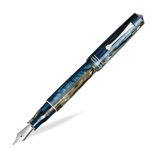 Leonardo MZ Grande Fountain Pen - Dark Hawaii CT