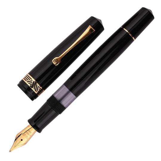 Leonardo Magico Fountain Pen - Glossy Black GT