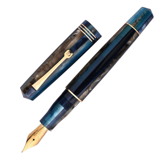 Leonardo Momento Zero Fountain Pen - Blue Hawaii GT
