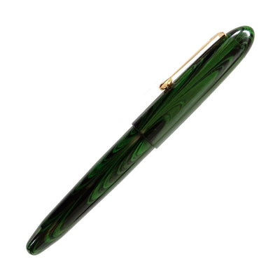 Lotus Shikhar Fountain Pen Green Swirl 4