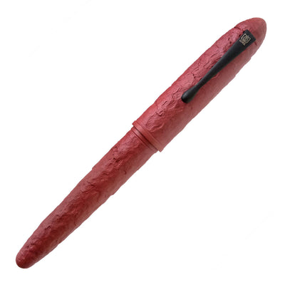 Lotus Shikhar Fountain Pen Hammered Brick Red Jowo Steel Nib 3