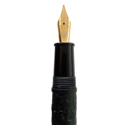 Lotus Shikhar Fountain Pen, Hammered Matte Black