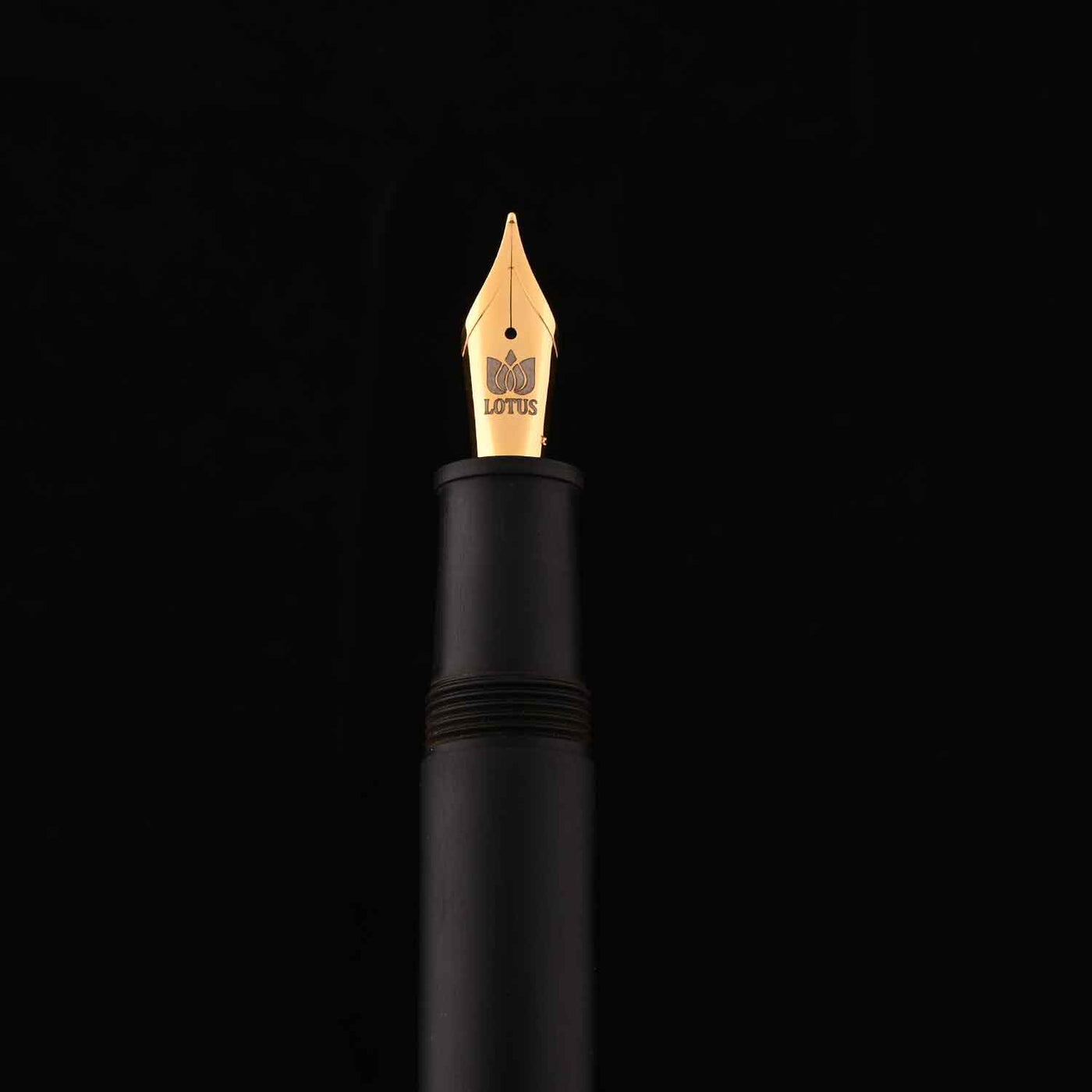Lotus Shikhar Fountain Pen, Matte Black - Jowo Steel Nib