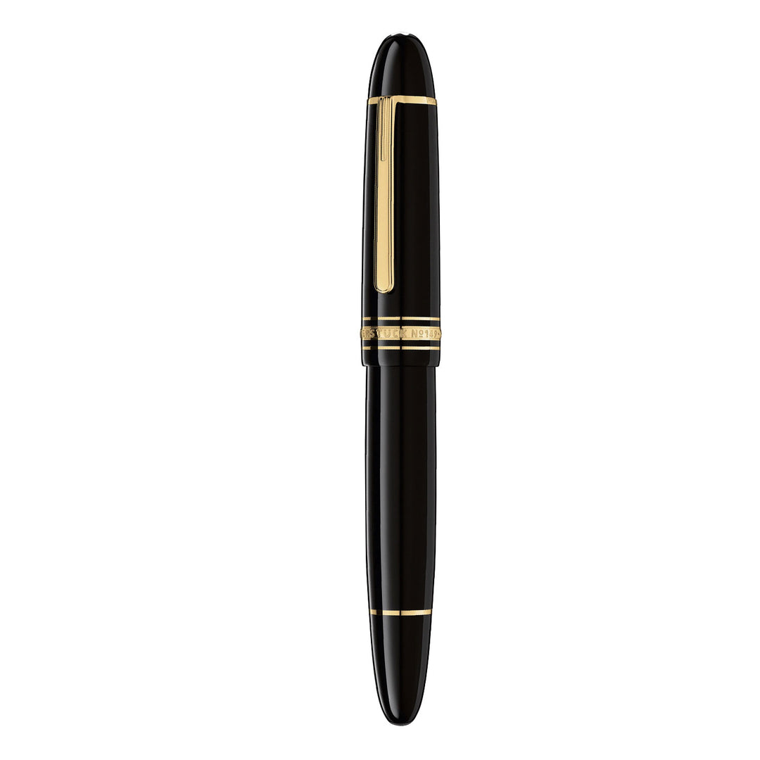 Montblanc meister stuck no149万年筆 黒 ゴールド Montblanc Meisterstuck 149 Calligraphy Fountain Pen - Black GT