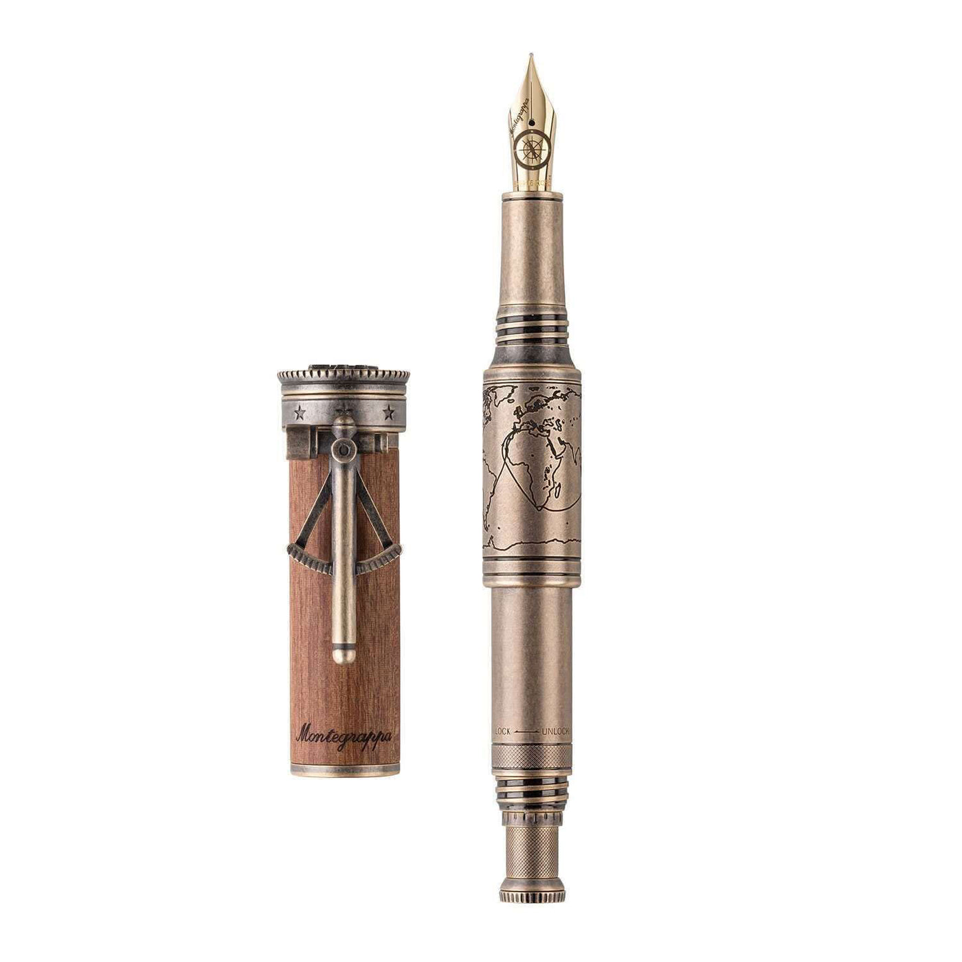 Montegrappa Age Of Discovery Limited Edition Fountain Pen Brown 2