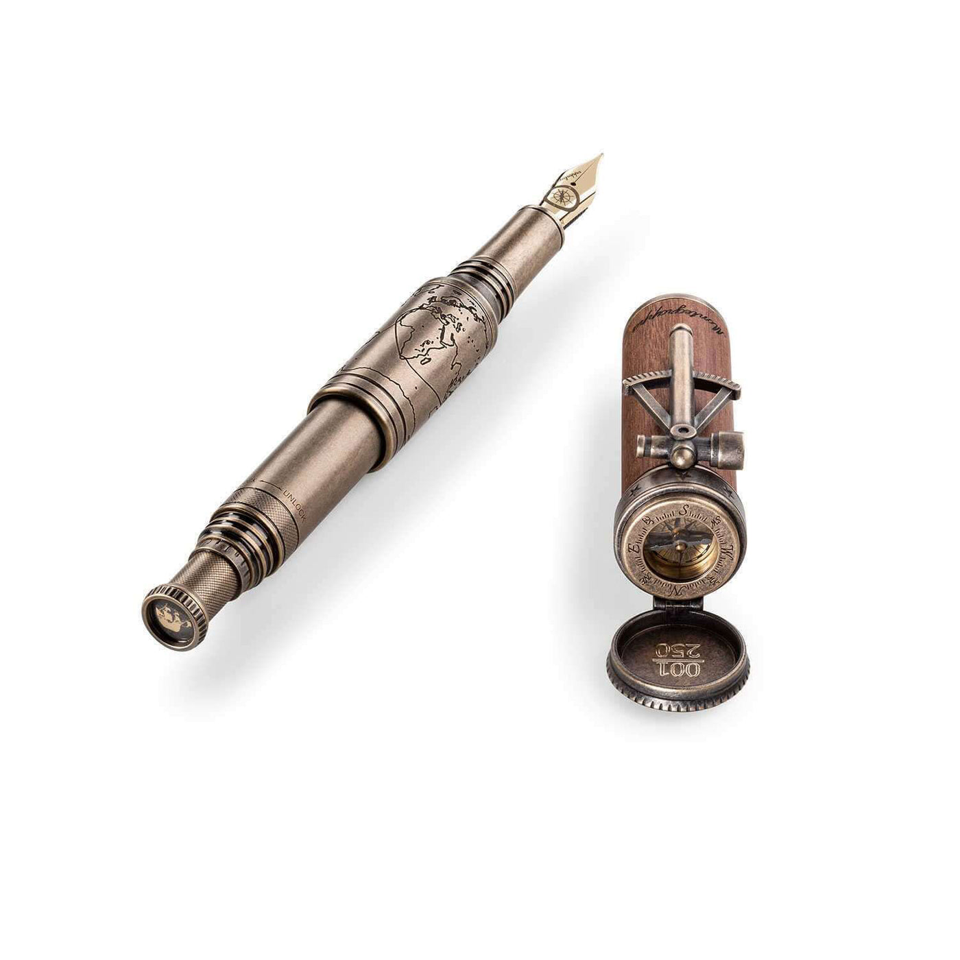 Montegrappa Age Of Discovery Limited Edition Fountain Pen Brown 3
