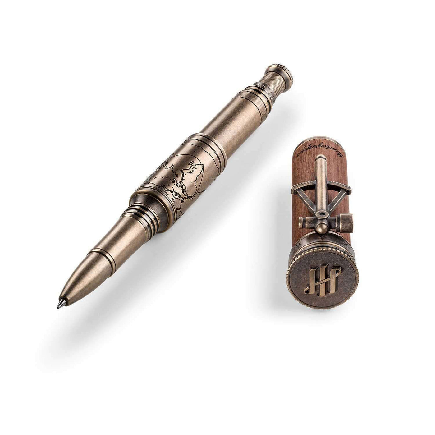 Montegrappa Age Of Discovery Limited Edition Roller Ball Pen Brass 2