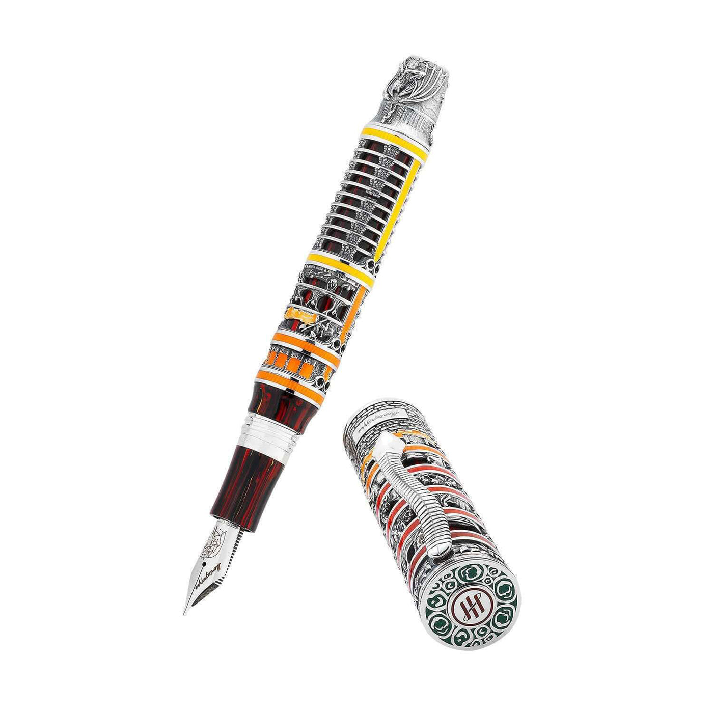 Montegrappa Dante Alighieri Inferno Limited Edition Fountain Pen Silver 2