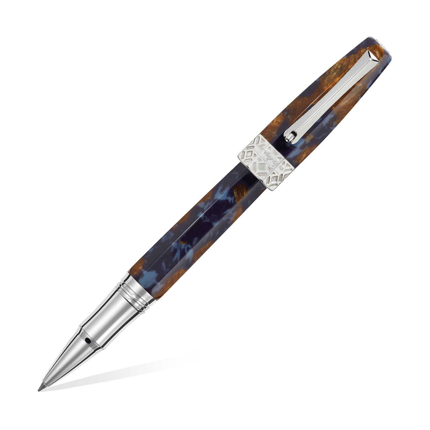 Montegrappa Extra Otto Limited Edition Roller Ball Pen Lapis Blue 1