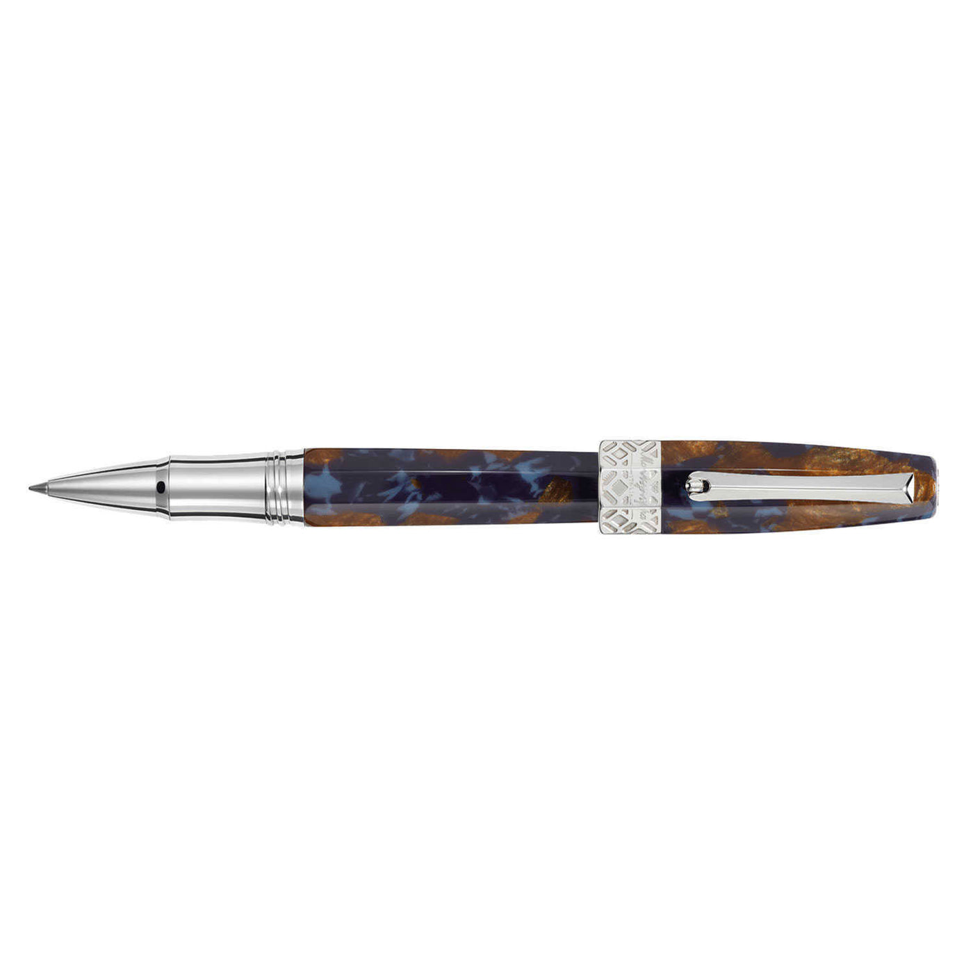 Montegrappa Extra Otto Limited Edition Roller Ball Pen Lapis Blue 3