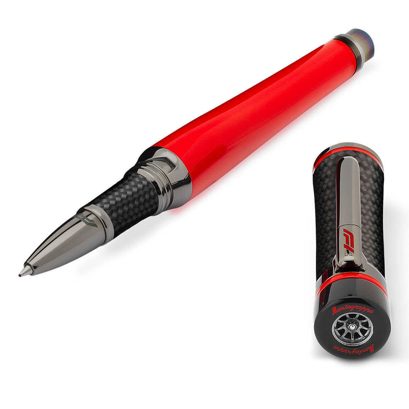 Montegrappa F1® Speed Carbon Roller Ball Pen Red 1