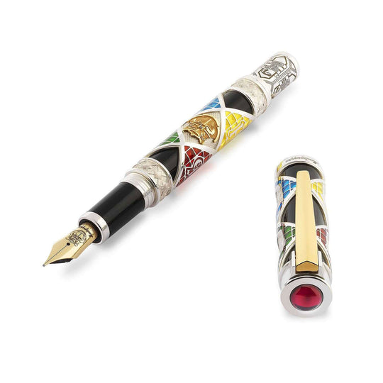 Montegrappa Harry Potter Hogwarts Limited Edition Fountain Pen, Silver - 18K Gold Nib
