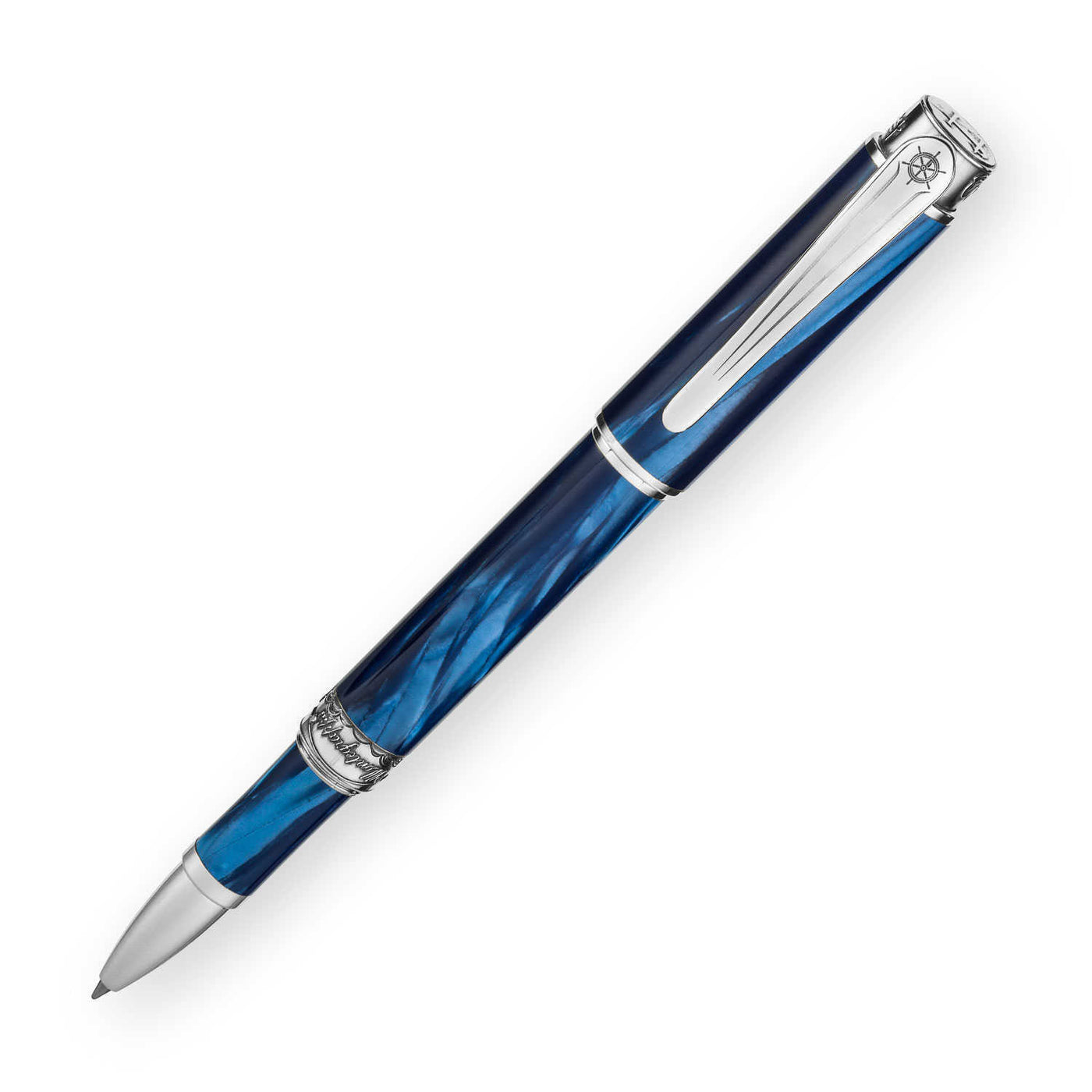 Montegrappa Hemingway The Fisherman Limited Edition Roller Ball Pen Blue 1