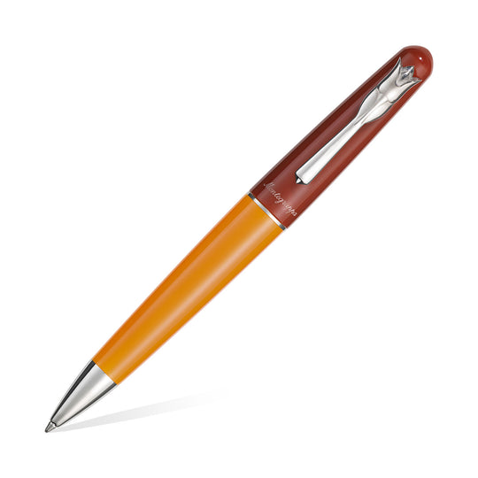 Montegrappa Tulip For Team Fox Ball Pen, Red Orange