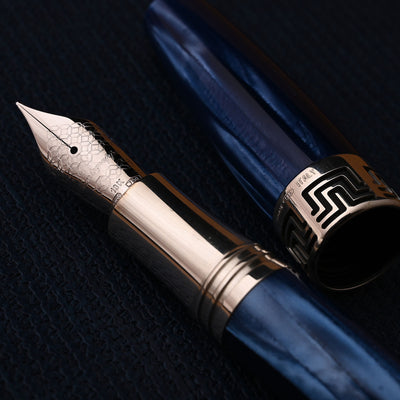 Montegrappa Extra 1930 Fountain Pen - Mediterranean Blue CT 10