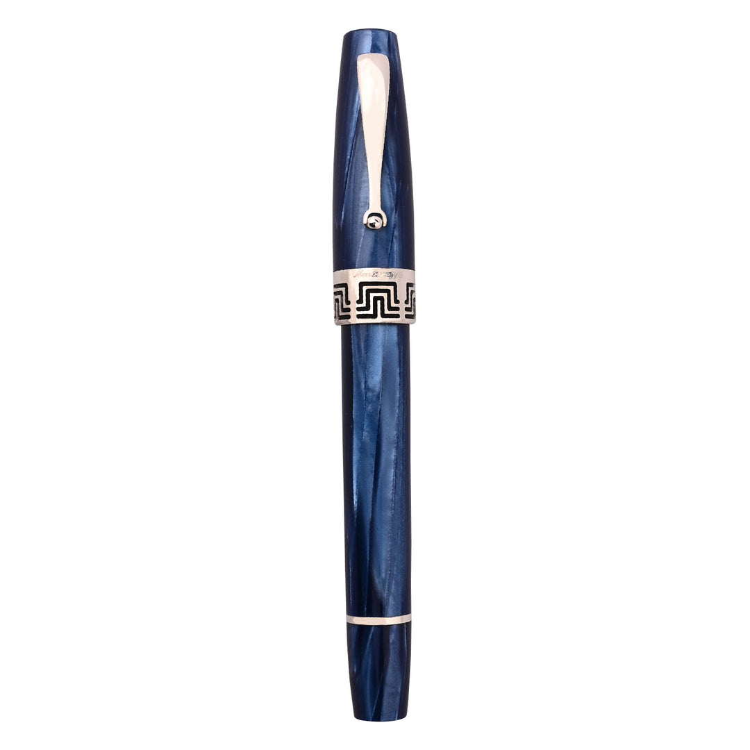 Montegrappa Extra 1930 Fountain Pen - Mediterranean Blue CT – Makoba Montegrappa Extra 1930 Fountain Pen - Mediterranean Blue CT – Makoba