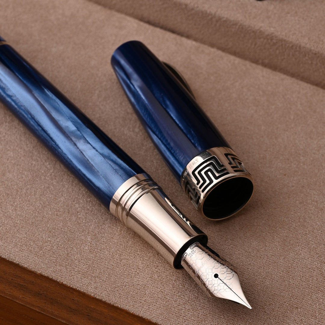 Montegrappa Extra 1930 Fountain Pen - Mediterranean Blue CT – Makoba