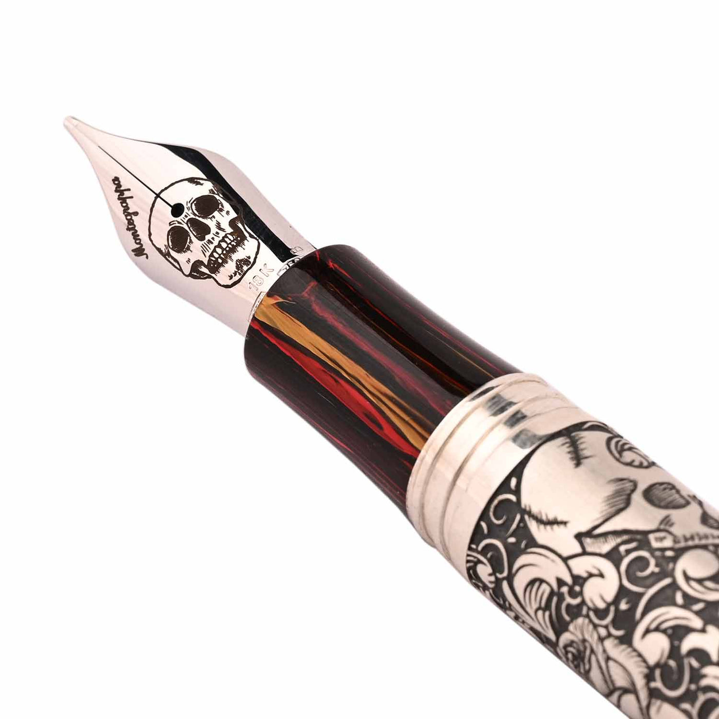 Montegrappa Skulls & Roses Fountain Pen - Sterling Silver CT (Limited Edition) 2
