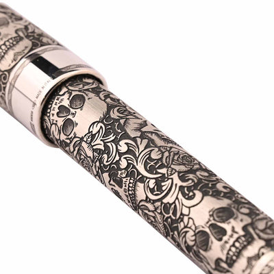 Montegrappa Skulls & Roses Fountain Pen - Sterling Silver CT (Limited Edition) 5