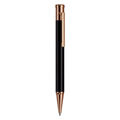 Otto Hutt Design 04 Ball Pen, Black / Rose Gold Trim