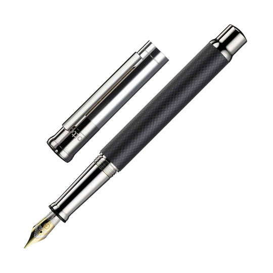 Otto Hutt Design 04 Fountain Pen, Textured Black - 18K Gold Nib