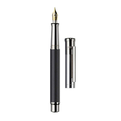 Otto Hutt Design 04 Fountain Pen, Textured Black - 18K Gold Nib