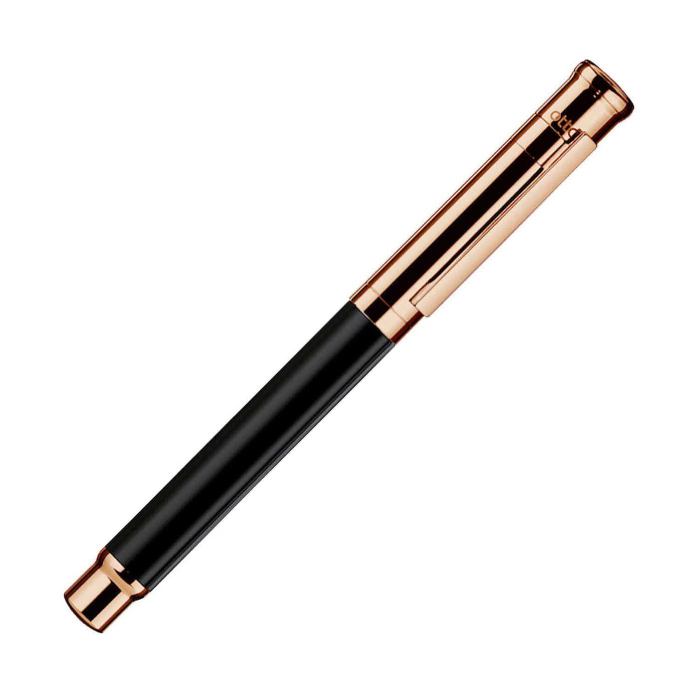 Otto Hutt Design 04 Roller Ball Pen Black Rose Gold 3