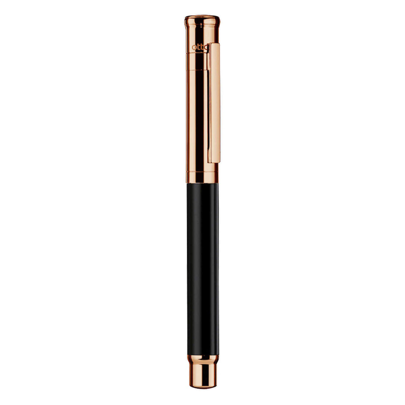 Otto Hutt Design 04 Roller Ball Pen Black Rose Gold 4