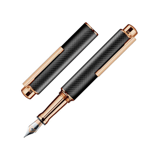 Otto Hutt Design 05 Fountain Pen, Black - Gold Plated Nib