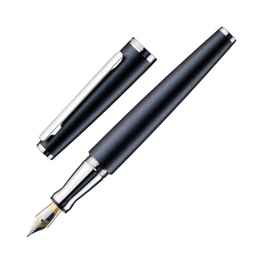 Otto Hutt Design 06 Fountain Pen, Black - Bicolour Steel Nib