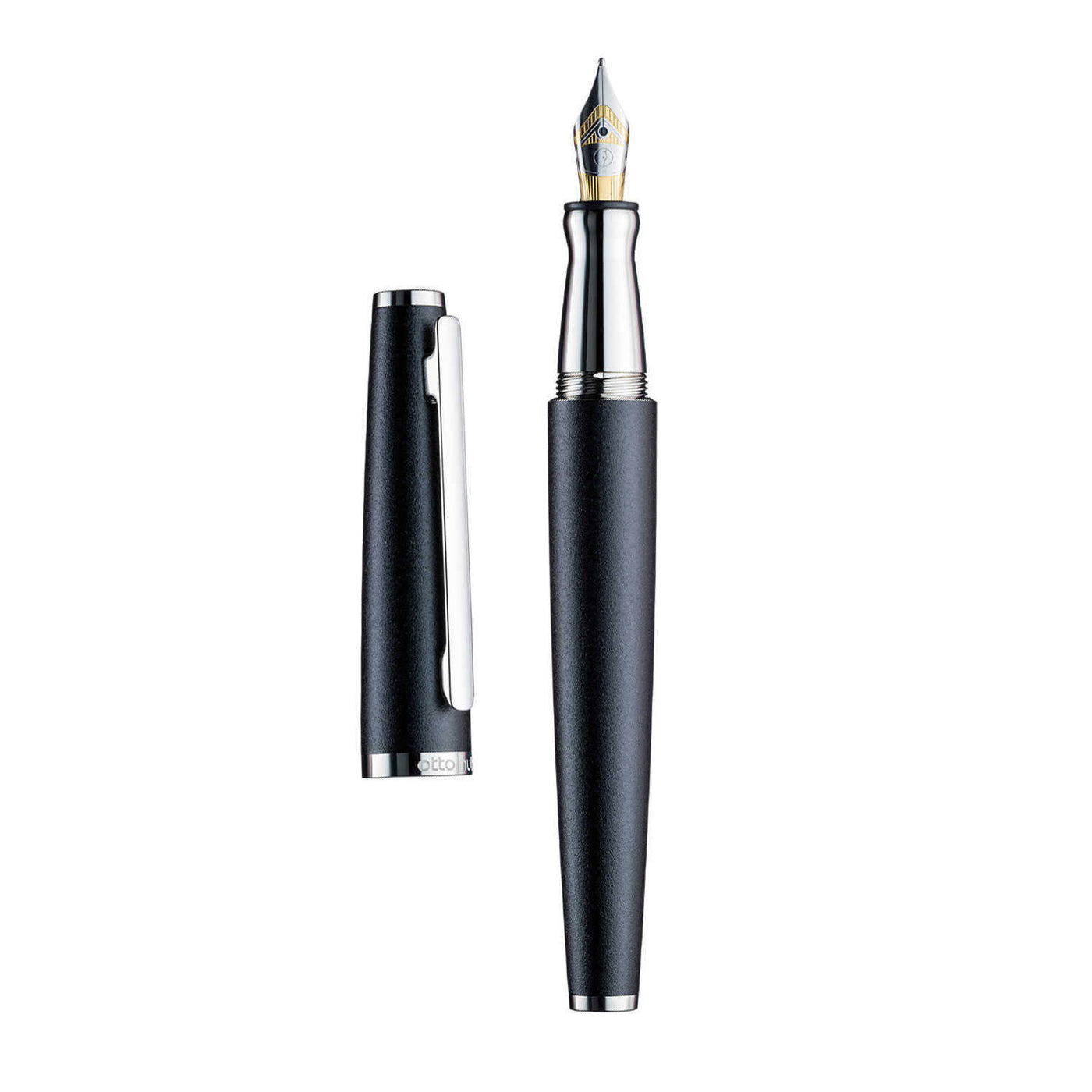 Otto Hutt Design 06 Fountain Pen, Black - Bicolour Steel Nib