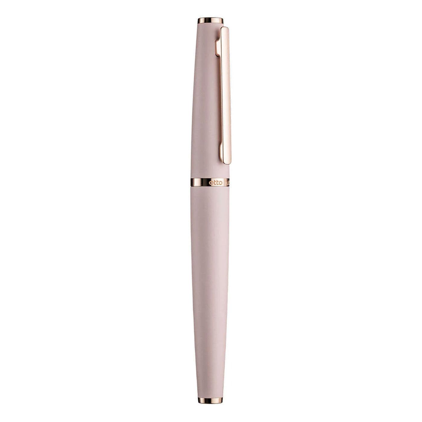 Otto Hutt Design 06 Fountain Pen, Pink Rose Gold Trim - Bicolour Steel Nib
