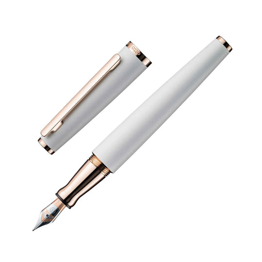 Otto Hutt Design 06 Fountain Pen, White -  18K Gold Plated Nib