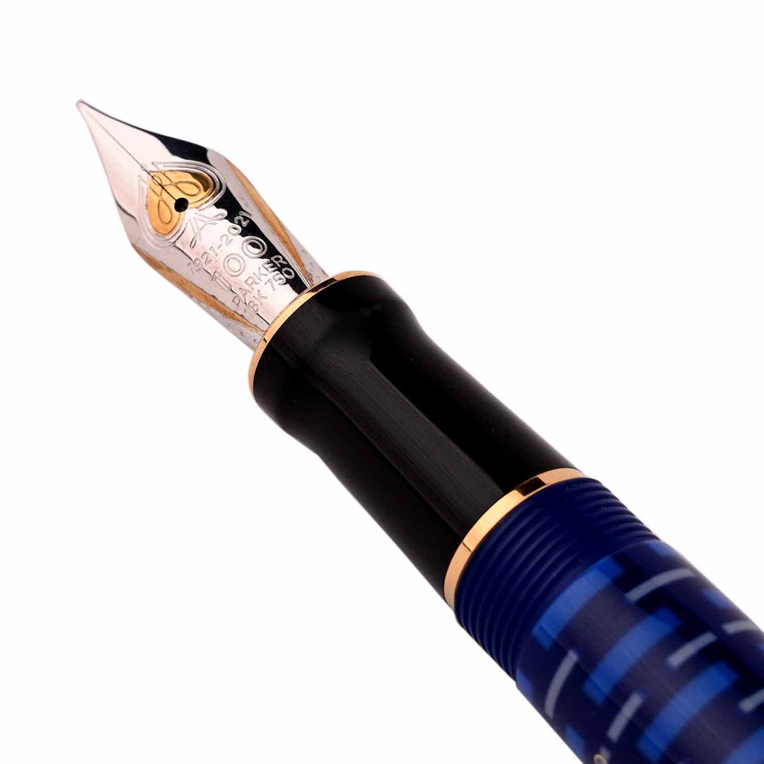 Parker Duofold Blue L. E. Fountain Pen | Shop Online at
