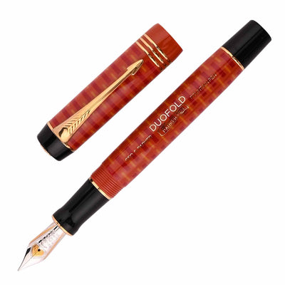 Parker Duofold 100th Anniversary Limited Edition Fountain Pen, Red - 18K Gold Nib 1