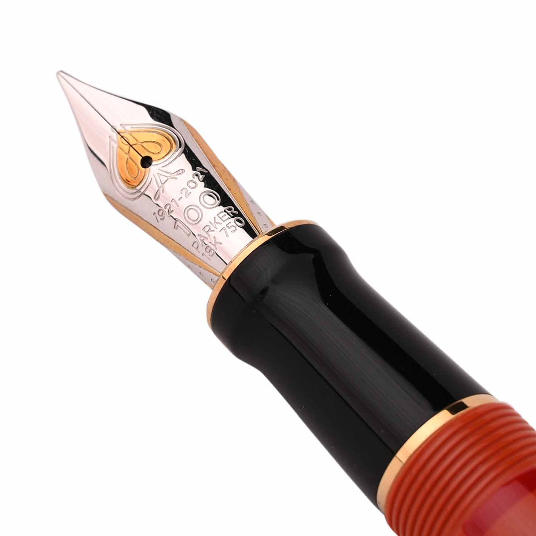 Parker Duofold Red L. E. Fountain Pen | Shop Online at Makoba | Parker