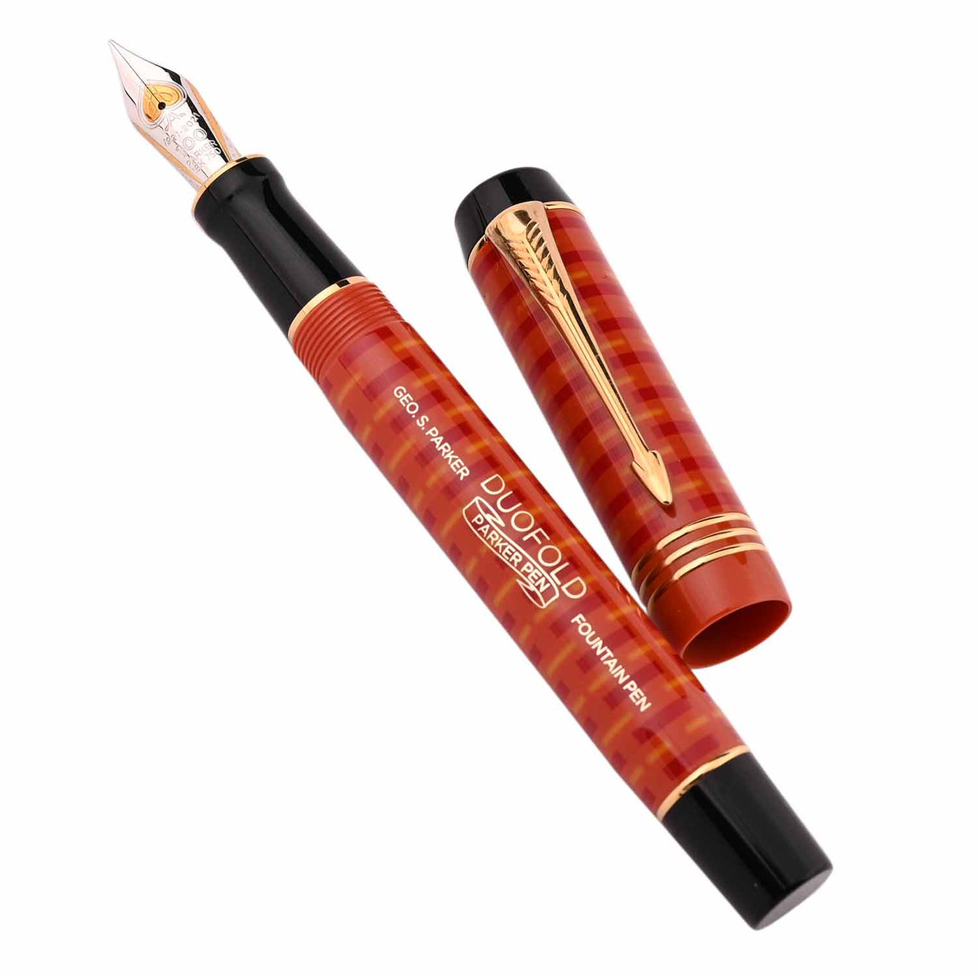 Parker Duofold 100th Anniversary Limited Edition Fountain Pen, Red - 18K Gold Nib 3