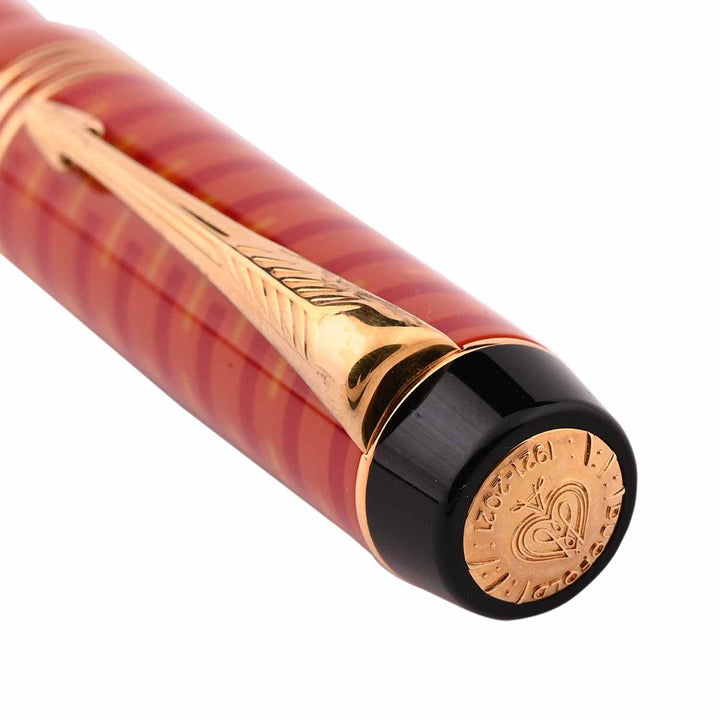 Parker Duofold Red L. E. Fountain Pen | Shop Online at Makoba | Parker