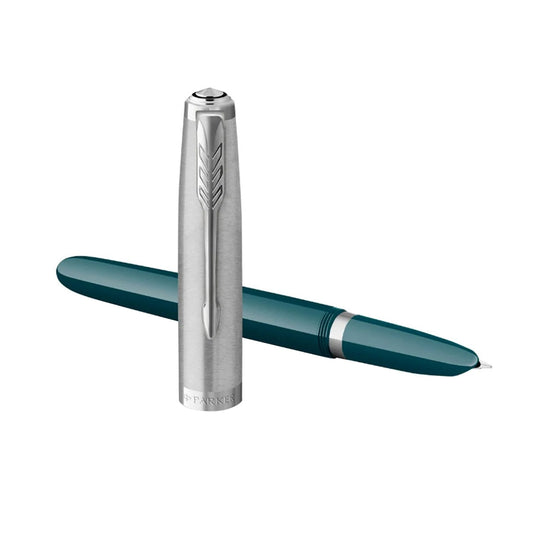 Parker 51 Fountain Pen - Teal Blue CT