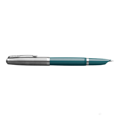 Parker 51 Fountain Pen - Teal Blue CT 3